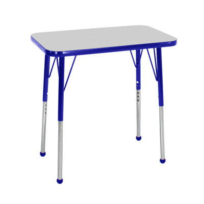 Rectangle T-Mold Adjustable Height Activity Table -  Factory Direct Partners, 12860-GYBL