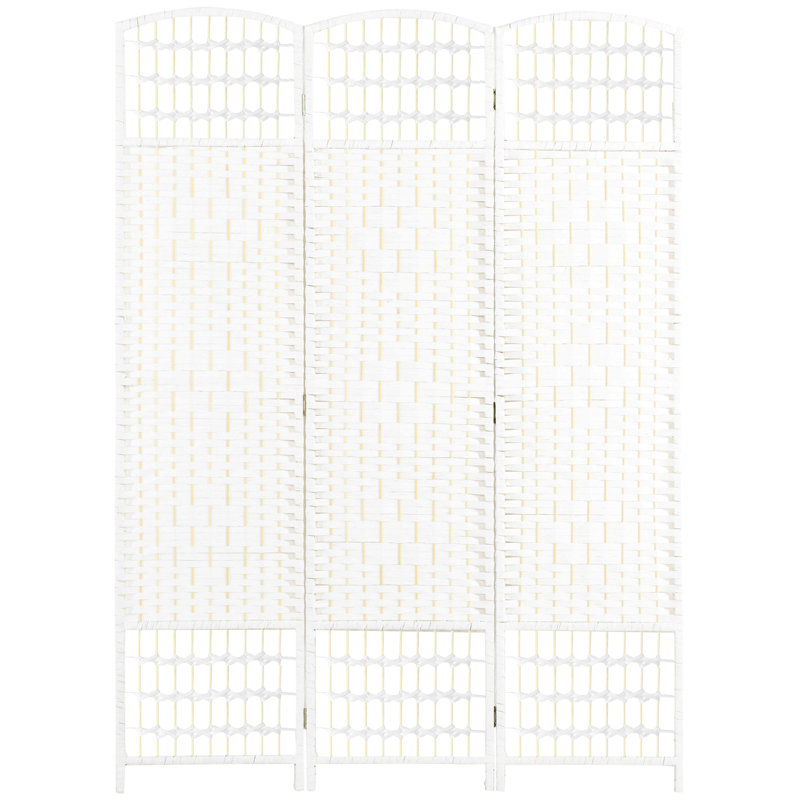 Cloison en bois massif Alaudin, 3, H 67 po x l 47,25 po x P 0,5 po, Blanc