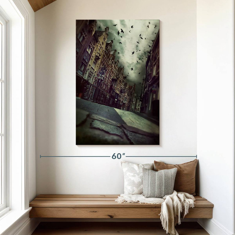Hitzel Gloomy Street, 48" H x 32" W