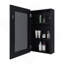 Pharmacie avec miroir inclus Parks, noir-854629869