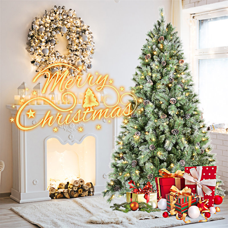 Arbre de Noël avec support en métal, Yes, H 7 pi