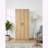Modex Oak Multi‑Purpose Utility Storage Cabinet – Vertical Storage with Adjustable Shelves-1372617426