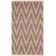 Aeris Hand Woven Cotton/Jute Chevron Rug in Natural/Gray