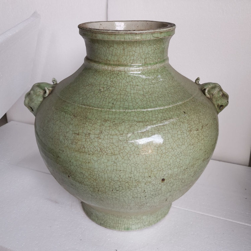 Handmade Table Vase, Celadon