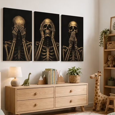 3 Piece Wrapped Canvas Wall Art