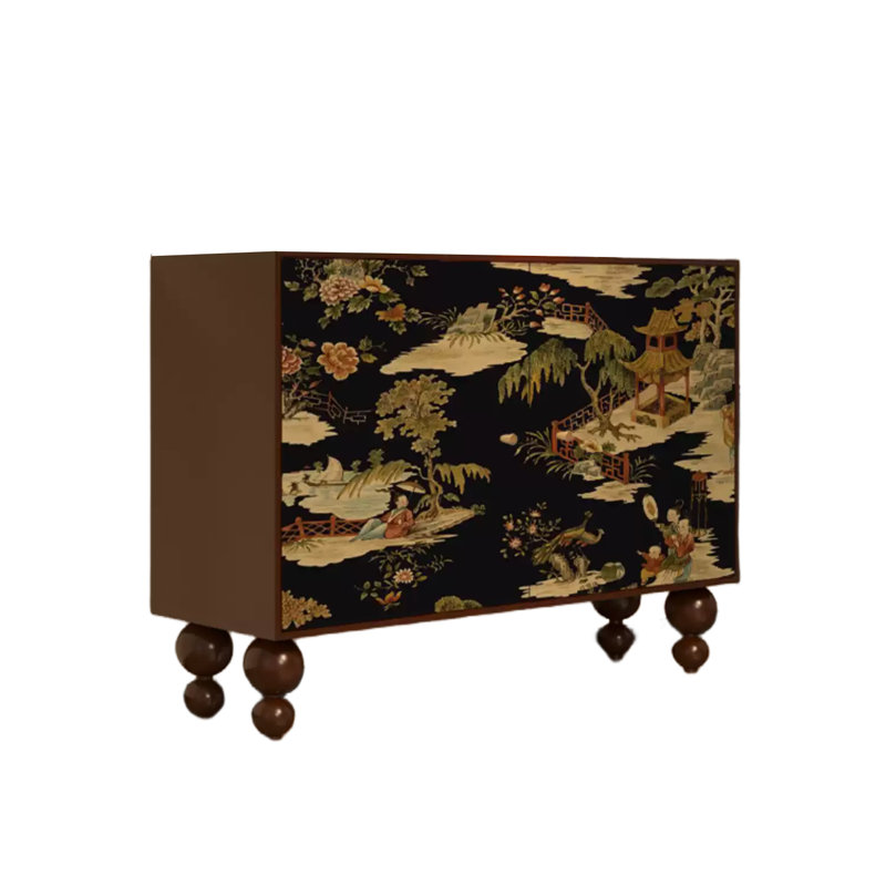Accent Cabinet Entrance Cabinet Side Cabinet, Walnut