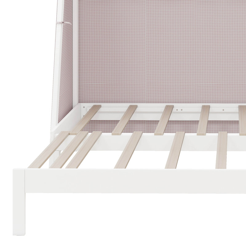 Lit maison avec lit gigogne, tente et tablette, lit bas avec éclairage, mobilier de chambre de jeu pour garçons et filles
