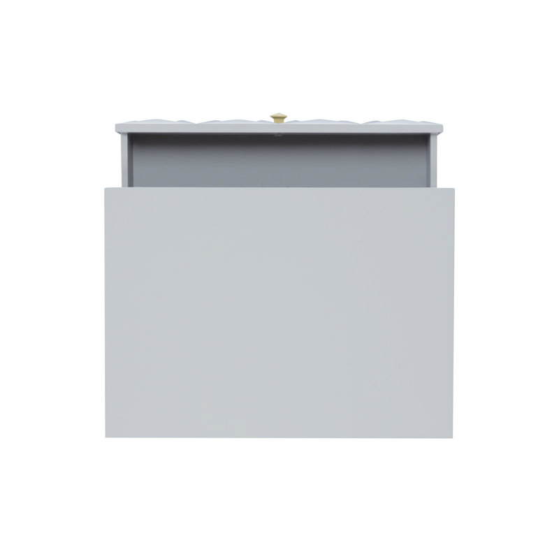 Bethli 2 Drawer Nightstand, Gray