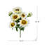 Arbuste de tournesol artificiel 10,2 x 11 x 18,9 po x 9,4-619881972