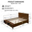 Structure de lit plateforme Abigail-129727152