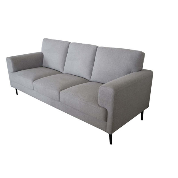 Ivy Bronx Zendaya Sofa Light Gray Linen | Wayfair