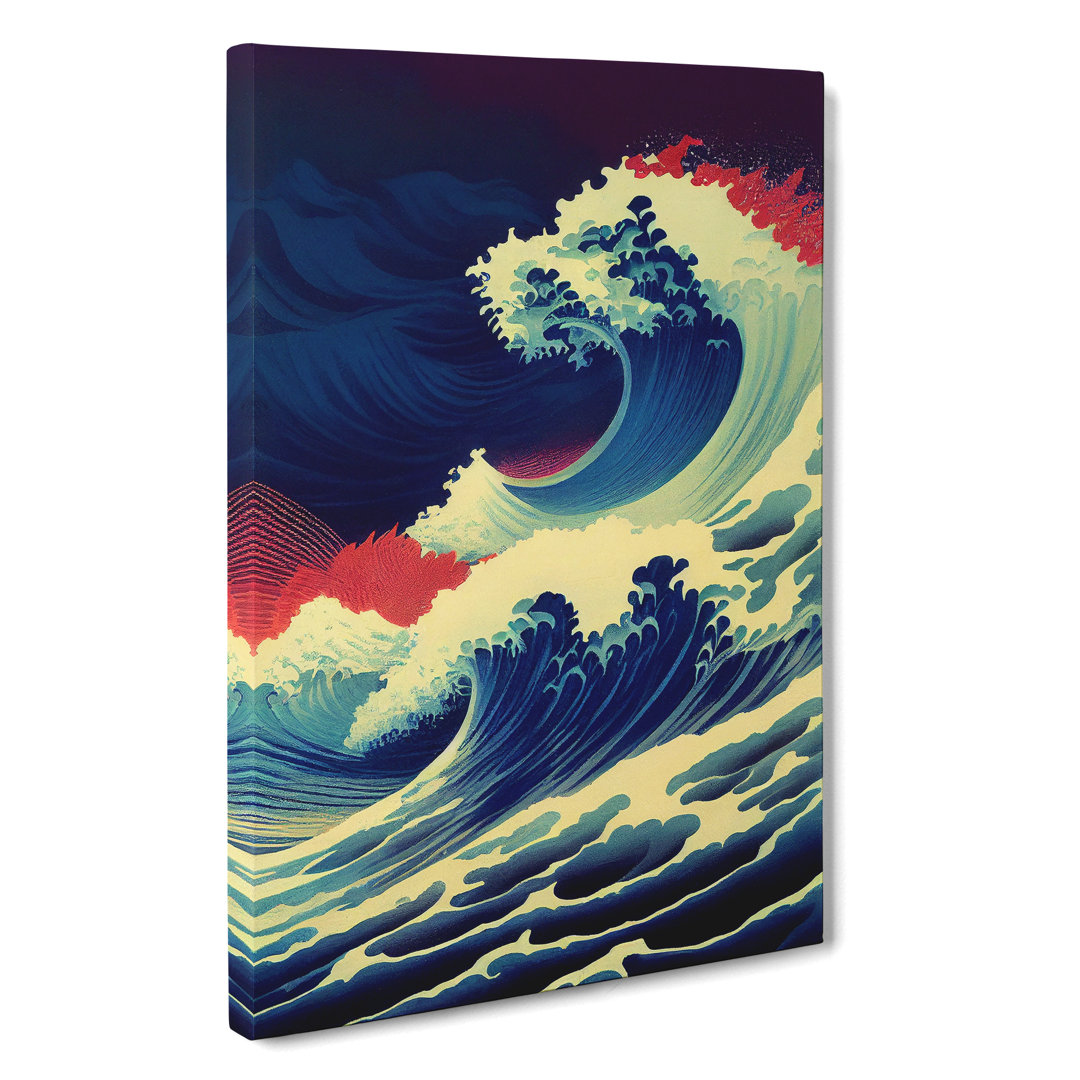 Immense Japanese Wave - Wrapped Canvas