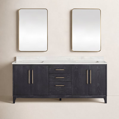 Langosta 72" Pine Double Bathroom Vanity