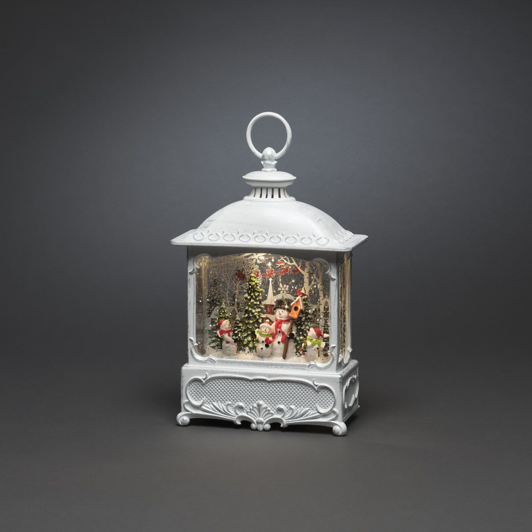 Snowmen Snow Globe Style Lantern
