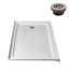 Base de douche 60 po x 32 po en alcôve en acrylique blanc brillant avec bonde droite, bonde incluse-115227699