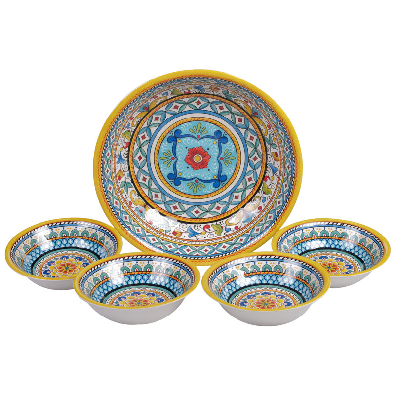 Certified International Portofino 5Pc Salad/Serving Set