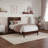 Bromwyn Mid Century Modern Solid Wood Low Profile Platform Bed-1193374142-1193374128