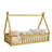 Roclay Tent-Shaped Floor Bed with Wooden Frame & Guardrails-1454946810