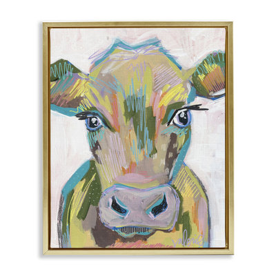 «Vivid Cow Visage Brown» par Valerie Weiners