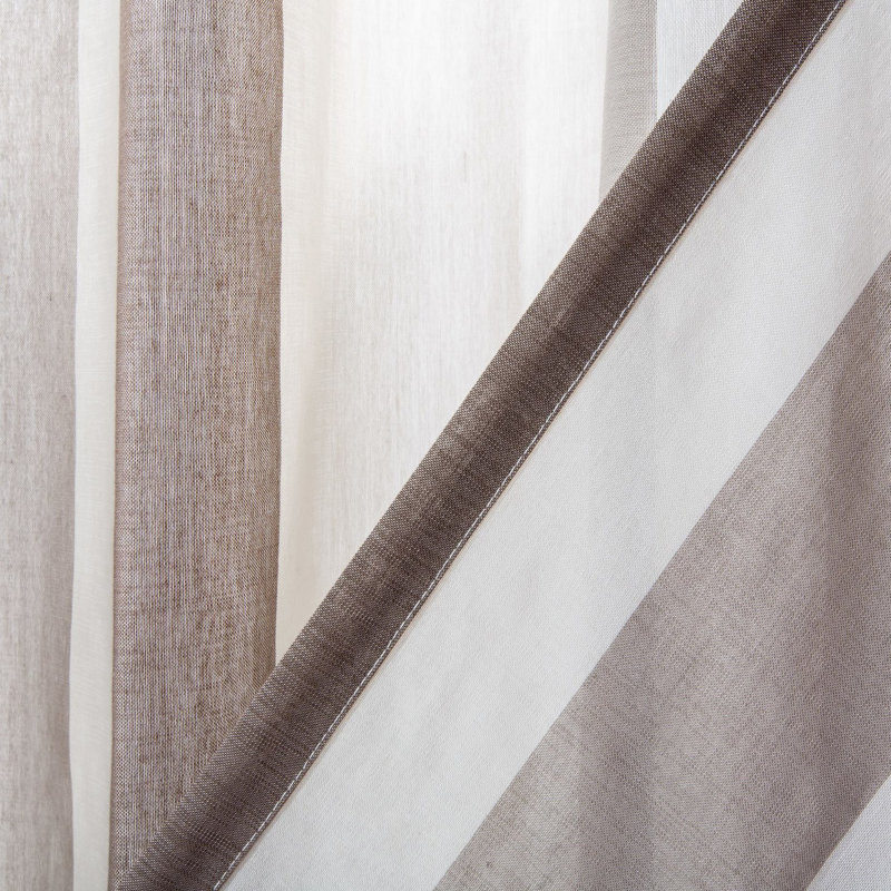 Brutus Semi Sheer Curtain Single Panel, 52" W x 96" L