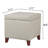 Amoya Faux Leather Square Storage Ottoman with Tufted Lid-1645568620
