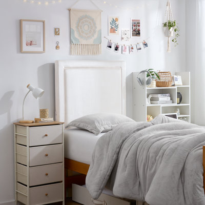 Tête de lit à dortoir avec pieds Tavira Allure® College - Corded - Blanc