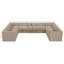 Tissu d'ameublement en velours Demars 9 pièces Demars Canapé modulaire modulaire-1892533451-1892533455