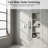 10" Chrome Wall Mounted Dual Function Shower System With Rough-In Valve, Rainfall Head And Handheld-123107259
