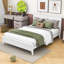 Base de lit plateforme en bois avec tête de lit Zachai-864866367-864866361