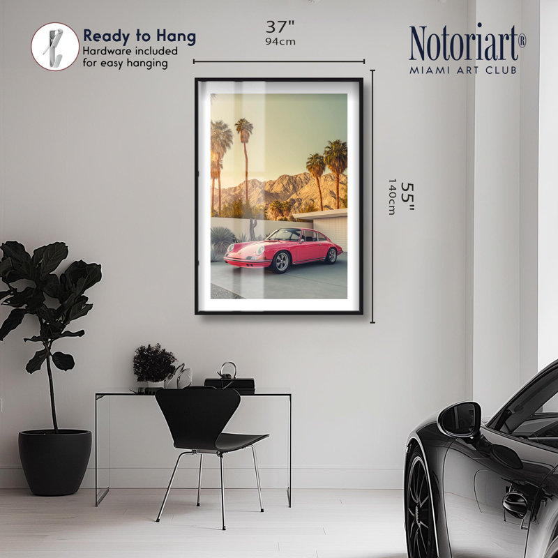 «Desert Rose Speed Shadowbox» par Notoriart, H 55 po x l 37 po, Noir