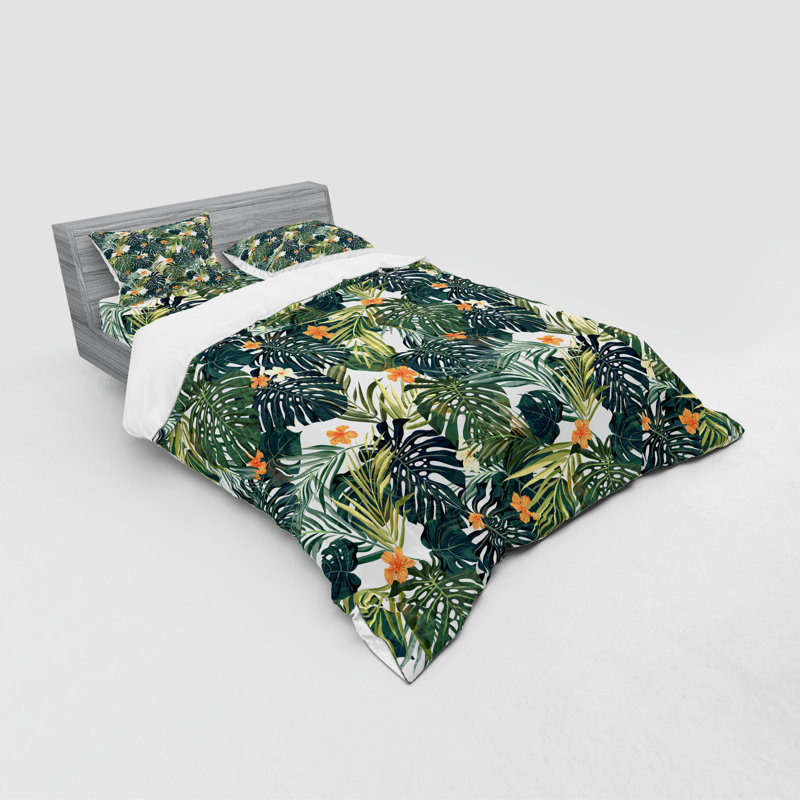 Ensemble de housse de couette en microfibre moderne et contemporain, Housse de couette grand + 3 pièces supplémentair