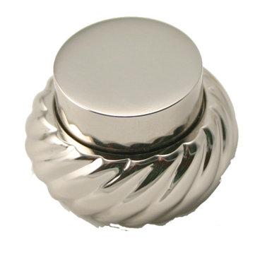 Porte-essuie-tout autoportant traditionnel Gober, Nickel poli
