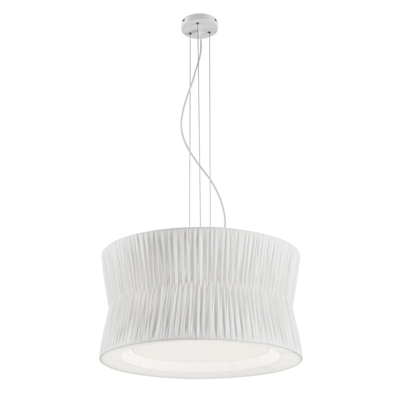 Aarunya 3 - Light Drum Pendant, White