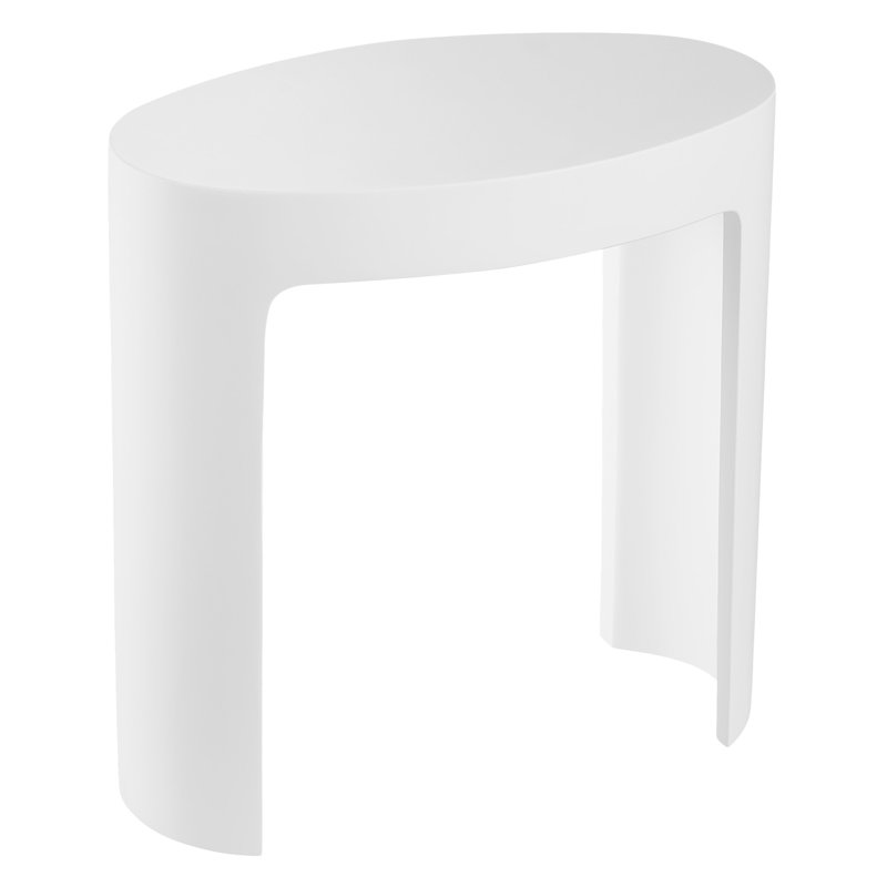 Banc de douche de salle de bain en pierre acrylique pure 17 po Ancona