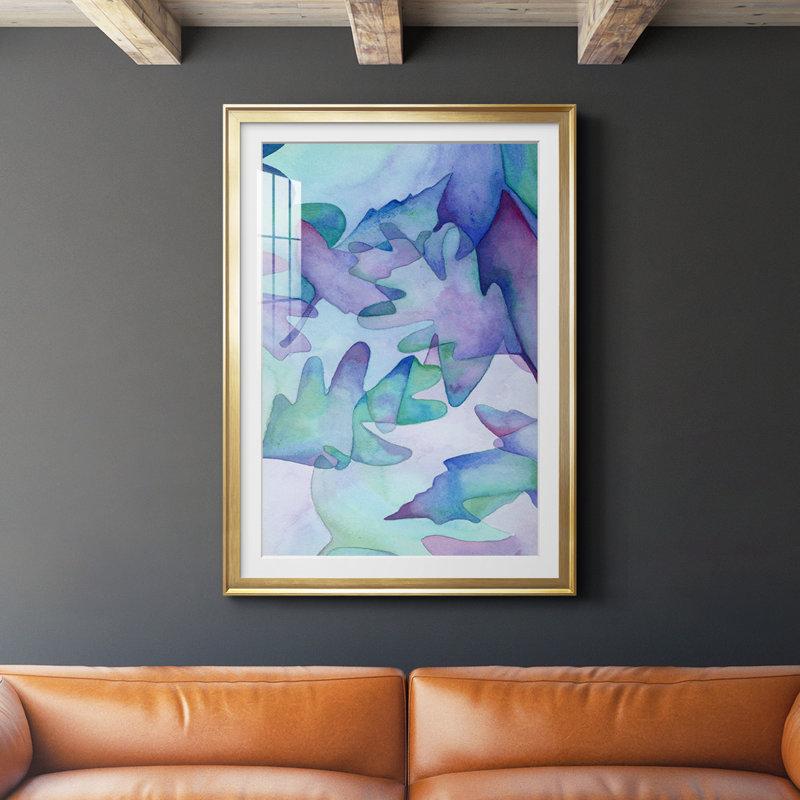 16_Fallen Leaves, reproduction encadrée de qualité supérieure - prête à être accrochée, Cadre doré, L 30,5 po x H 42,5 po