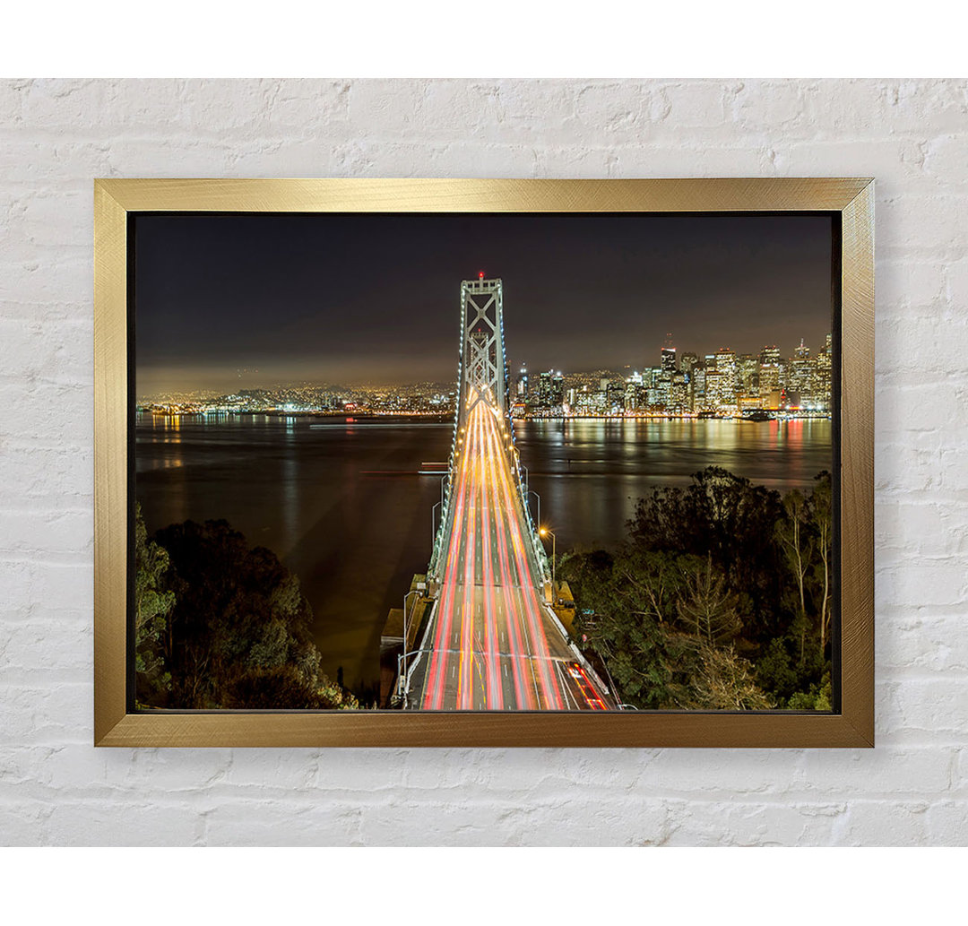 Golden Gate Bridge Speed Of Light - Einzelne Bilderrahmen Kunstdrucke