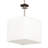 Luminaire suspendu carré simple 1 lumières avec accents de bois Mowbray