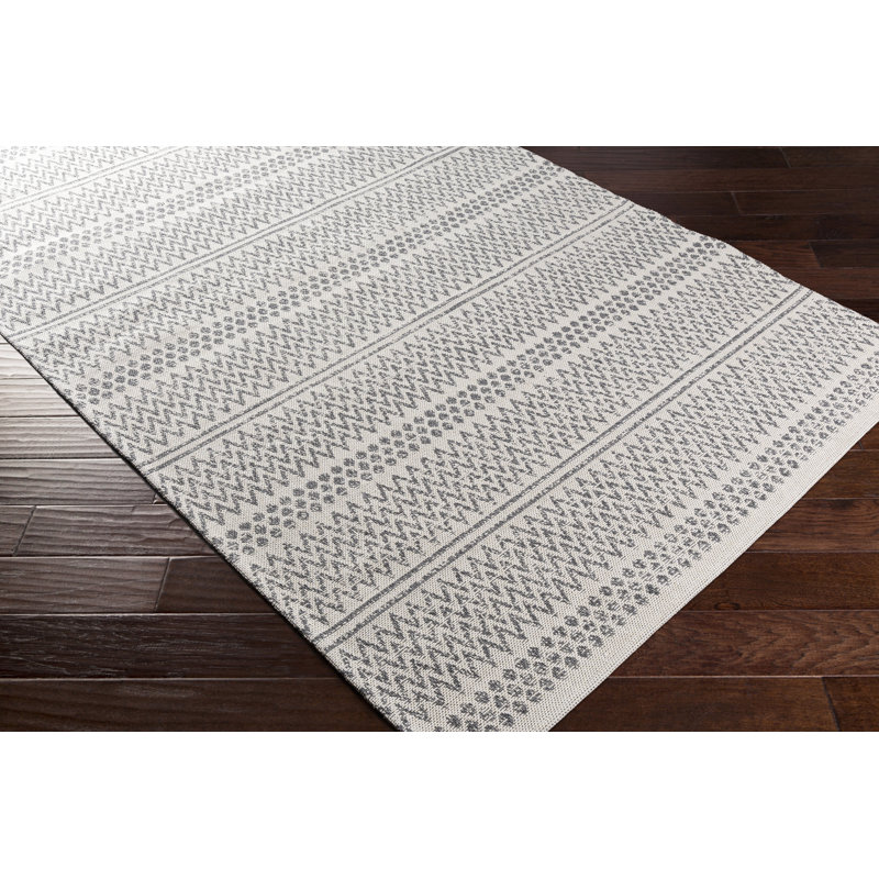 Capen Cotton Southwestern Indoor Rug, Rectangle 5'3" x 7'3"