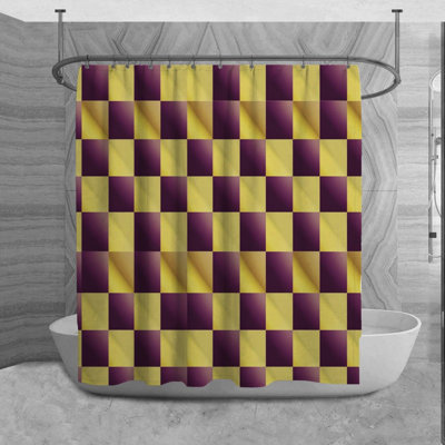 Rideau de douche à carreaux Mahdiyyah