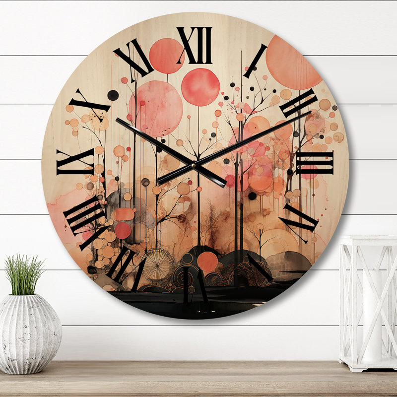 Horloge murale Golden Hue Horizons, Moyenne