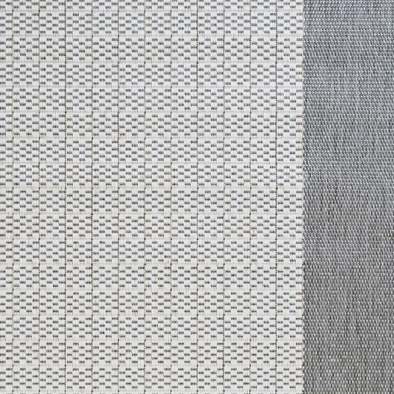 Tapis intérieur / extérieur gris Sania, Tapis rond : 8 pi 6 po