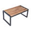 Mobilier de balcon extérieur: 4, table, brun, chaises ergonomiques, rouille - Structure 4: rouille - Coussins