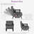 21.6" Convertible Chair Bed Sleeper With 5-Position Adjustable Backrest & Pillow-569266791