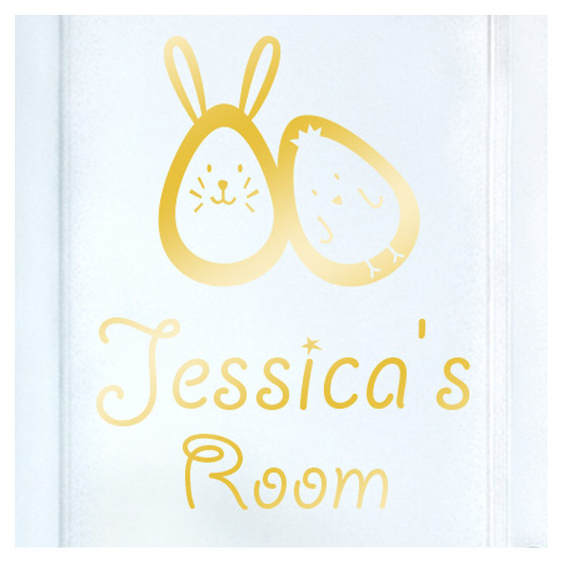 Animals Wall Decal, Shiny Gold