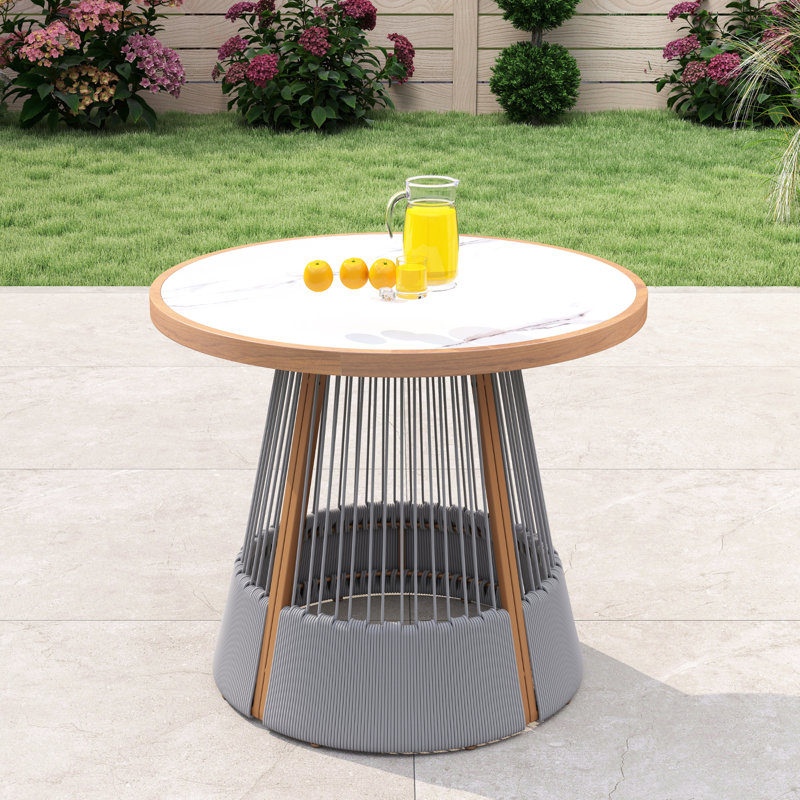 Table de salle à manger ronde, Gris