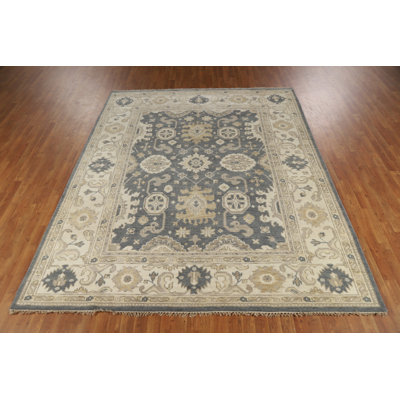 Slate Wool Handmade Oushak Indian Area Rug 8x10
