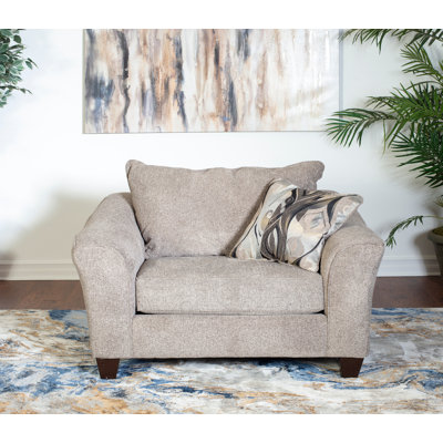 Chaise avec accoudoirs en tissu
