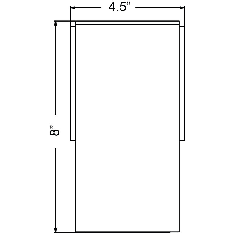 Kirkham Aluminum Wall Light, 8" H x 5" W x 6" D, Bronze