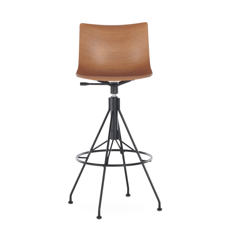 C.Koya Stool, Dark wood, Black