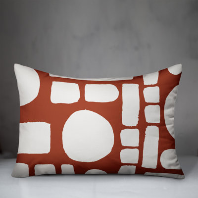 Geometric Outdoor Reversible Throw Pillow